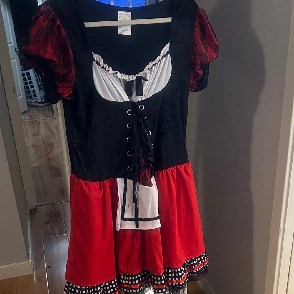 Kids Red and Black Little Red Riding hood Halloween Costume